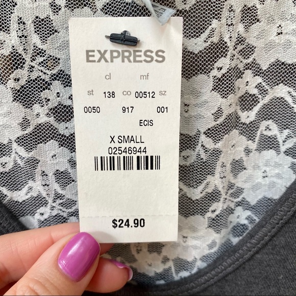 Express Lace Racerback Tank | XS - Picture 4 of 5